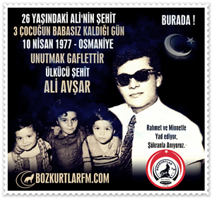 Ali Avşar – Ülkücü Şehit 10 Nisan 1977
