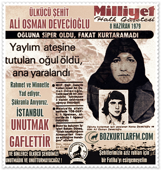 Ali Osman Devecioğlu – Ülkücü Şehit – 8 Haziran 1979