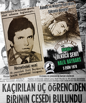 Halil Baybars – Ülkücü Şehit – 5 Ekim 1978