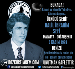 Halil İbrahim Sefi – Ülkücü Şehit – 6 Kasım 1979