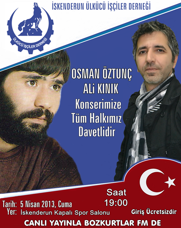 CANLI YAYIN – Osman Öztunç- Ali Kınık Konseri – İskenderun