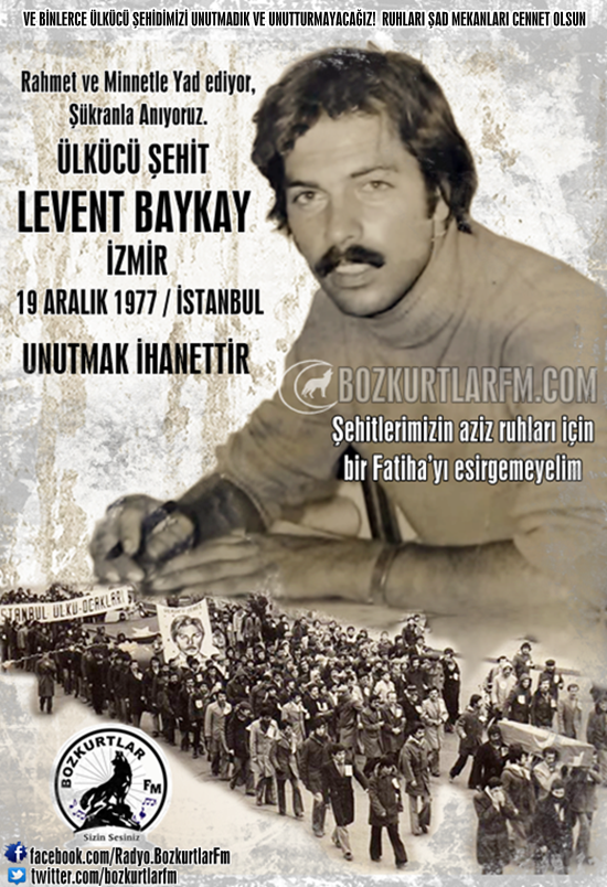 Levent Baykay – Ülkücü Şehit – 19 Aralık 1977