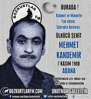 Mehmet Kandemir – Ülkücü Şehit – 7 Kasım 1980