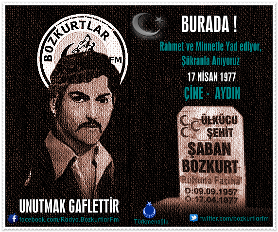 Şaban Bozkurt – Ülkücü Şehit 17 Nisan 1977